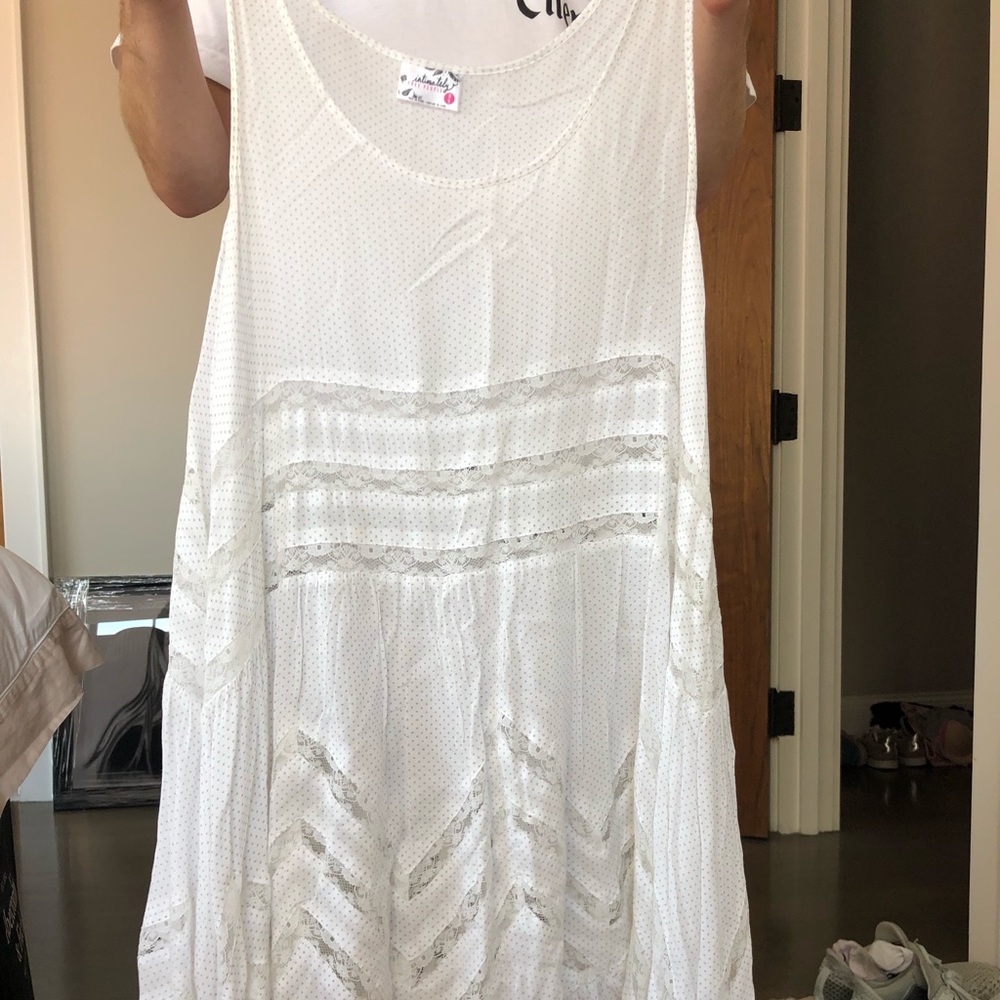 Free people white lace dress